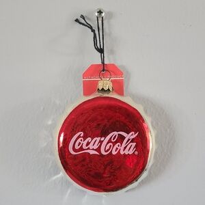 Vintage 1996 Polonaise Coca Cola Bottle Cap Glass Ornament
